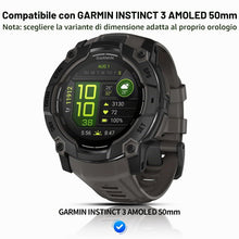 Carica l'immagine nel visualizzatore di Gallery, Diruite 4 Pezzi Pellicola Protettiva per Garmin Instinct 3 50mm AMOLED/Solar Protezione Schermo,HD Vetro Temperato Antig