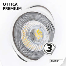 Carica l'immagine nel visualizzatore di Gallery, EMOS Faretti LED da Incasso per Cartongesso 5W / 450 Lumen | Faretti LED soffitto da incasso 3000K Luce Bianco caldo | S