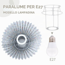 Carica l'immagine nel visualizzatore di Gallery, Paralume lampada da tavolo, paralume pieghettato floreale per lampade da tavolo, lampade da tavolo, 8 x 24 x 16 cm, per 