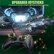 Carica l&#39;immagine nel visualizzatore di Gallery, Controller per PC Xbox 360, Game Controller per Xbox 360, Wired Controller Compatibile per Xbox 360/Xbox 360 Slim, USB Wired Controller Joystick Compatibile per PC(Windows 7/8 / 8.1/10 / XP/Vista)