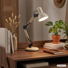 Carica l'immagine nel visualizzatore di Gallery, BRILONER - Lampada da scrivania con interruttore a cavo, orientabile, E14, max. 25W, lampada da comodino, lampada da tav