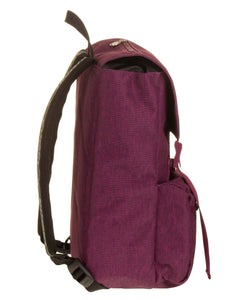 Zaino INVICTA - JOLLY SOLID - SMALL, Viola - Ufficio, Viaggio e Tempo Libero - Tasca Porta PC - Zainetto Donna - 100% Eco Material