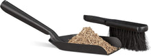 Carica l'immagine nel visualizzatore di Gallery, Relaxdays Paletta e Scopetta, 41 cm, Acciaio, Set Accessori Pulizia Casa, Pala Raccogli Cenere Camino, Nero