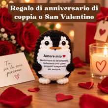 Carica l'immagine nel visualizzatore di Gallery, Pinguino Peluche dell’Amore – Regalo Romantico per Fidanzato o Fidanzata, Idea Regalo Anniversario, Mesiversario o Matri