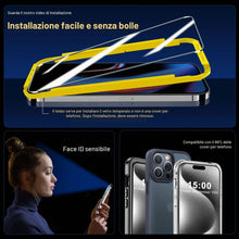 Carica l'immagine nel visualizzatore di Gallery, QHOHQ 3 Pezzi Vetro Temperato per iPhone 15 Pro [6,1 Pollici] e 3 Pezzi Pellicola Fotocamera, Pellicola Prottetiva Anti 