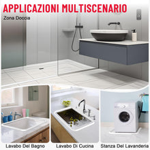 Carica l'immagine nel visualizzatore di Gallery, Barriera Doccia Ferma Acqua Silicone (100cm) - Bordo Doccia Anti Acqua Autoadesivo Flessibile, Barriera Antiacqua Doccia