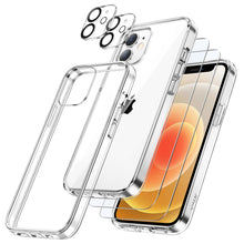 Carica l'immagine nel visualizzatore di Gallery, JETech Cover 5 in 1 per iPhone 12 mini, Anti-Ingiallimento, Trasparente