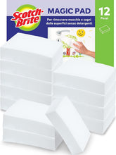 Carica l'immagine nel visualizzatore di Gallery, Scotch-Brite Magic Pad, gomma cancella macchie, confezione da 10 pezzi + 2 gratuiti