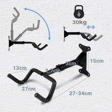 Carica l'immagine nel visualizzatore di Gallery, Porta Bici da Muro - Appendi Bici da Muro - Supporto Bici da Muro, Portata di 30 kg, 360° Girevole ed Estraibile, Pieghe