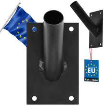Carica l'immagine nel visualizzatore di Gallery, KOTARBAU® Portabandiere a 1 Vite, Asta per Bandiera, Bandiera Verniciata a Polvere, Colore Nero, Supporto per Bandiere d