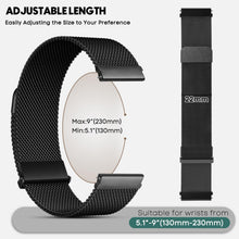 Carica l'immagine nel visualizzatore di Gallery, Metallo Cinturino 22mm Compatibile con Cinturini Xiaomi Redmi Watch 5 Active/5 Lite Donna,Cinturino Doppie Magnetiche pe