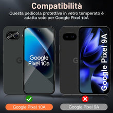 Carica l'immagine nel visualizzatore di Gallery, Aerku Pellicola Vetro Temperato per Google Pixel 10A 5G, 3 Pezzi Protettiva e 3 Pezzi Protezione Lente Fotocamera, Durez