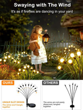 Carica l'immagine nel visualizzatore di Gallery, 4 Pezzi Luci Solari Esterno,10 LED Luci Solari Giardino Esterno,Lampade Solari Lucciole,Luce Solare Led Esterno per il Patio Giardino, Balcone - IP65 Impermeabile