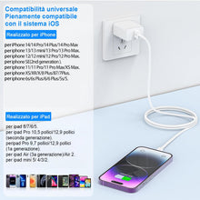 Carica l&#39;immagine nel visualizzatore di Gallery, Cavo For IPhone Originale Per Apple Certificato MFi,Cavetto USB Lightning Ricarica 2Pezzi 1M+2M Per iPhone 14/13/12/11/Pro/Pro Max/Min/XR/XS/X 8/7/6s/6/5/Plus/SE/SE 2/iPad Mini 4 caricatore cavi