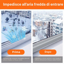 Carica l'immagine nel visualizzatore di Gallery, Nastro Sigillante Impermeabile Isolante per Porte Finestre Striscia di Tenuta Autoadesiva 3cmx10m Impermeabile Trasparen