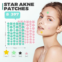 Carica l'immagine nel visualizzatore di Gallery, 397 Pezzi Cerotti Brufoli, Invisibile Naturale Hydrocolloid Patch 2 in 1 Giorno e Notte Che Invisibile Patch Brufoli Ass