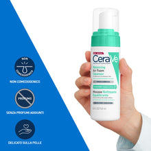 Carica l'immagine nel visualizzatore di Gallery, CeraVe Mousse Detergente Riequilibrante, Pelle Idratata, Allantoina, 148 ml