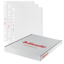 Carica l'immagine nel visualizzatore di Gallery, Esselte Buste Perforate Standard, in PPL Antiriflesso, per Archiviare e Conservare Documenti in Formato A4, Confezione da 100 Buste, 395613000