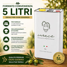 Carica l'immagine nel visualizzatore di Gallery, Iurace Olio Extravergine di Oliva Calabria, estratto a freddo, 5 Litri