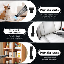 Carica l'immagine nel visualizzatore di Gallery, Minthouz Aspirabriciole Per Auto Senza Fili, Aspirapolvere Portatile 120 W, Ricarica Rapida, 30 Minuti Di Autonomia, Facile Da Pulire Con 2 Filtri Hepa, Con Luce Led, Adatto A Casa, Auto, Ufficio