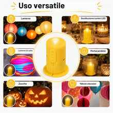 Carica l'immagine nel visualizzatore di Gallery, COM-FOUR® 2X Luce Decorativa a LED per Lanterne di Carta, Sostituzione