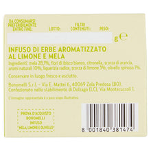 Carica l&#39;immagine nel visualizzatore di Gallery, Bonomelli Infusi Fruttosi, Mela e Limone, Confezione da 12 Filtri, Gusto Unico e Originale, Infusione a Caldo e a Freddo, Ingredienti 100% Naturali (24g)