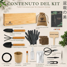 Carica l'immagine nel visualizzatore di Gallery, CULTIVEA® Kit Bonsai Box Experience – Bonsai Kit Completo per Principianti con Semi di Bonsai, Vasi, Attrezzi e Guida – 