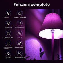 Carica l'immagine nel visualizzatore di Gallery, Linkind Matter Smart RGBTW Lampadine, Lampada E27 Alexa,9W(Equivalenti a 60 W),Dimmerabile 1800K-6500K Lampadine Multico