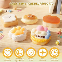Carica l'immagine nel visualizzatore di Gallery, 5 Pezzi Squishy Set,Fufu Squishy,Mochi SquishyGiocattoli da Schiacciare