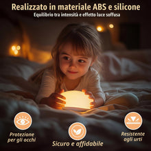 Carica l'immagine nel visualizzatore di Gallery, Luce Notturna Bambini Silicone , Dimmerabile Ricaricabile USB-C 2000mAh