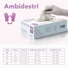 Carica l'immagine nel visualizzatore di Gallery, AIESI® Guanti in Lattice monouso senza polvere uso medico DOCTOR GLOVES
