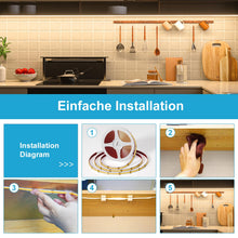 Carica l'immagine nel visualizzatore di Gallery, WOBSION Striscia LED Cucina COB 5 Metri Dimmerabile con RF Telecomando,Bianco Naturale Strisce Kit 4000K per Festa,la Casa,Bar,Camera e Armadio,24V GS Alimentatore Luminoso Luci da 320LEDs/M,CRI90+