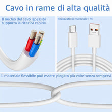 Carica l'immagine nel visualizzatore di Gallery, Amzpas 120W 6A Cavo USB Type-C 1M, Cavo USB C Ricarica Rapida per Xiaomi Redmi Note 14 13 12 11 11S 10S 11T 8 9 Pro; Xia