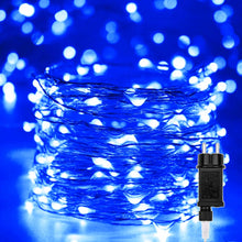 Carica l'immagine nel visualizzatore di Gallery, Luci di Natale 20M 200 LED, Catena Luminosa Filo di Rame Blu Impermeabile Luci Albero di Natale da Esterno Interno Natal