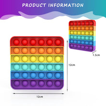 Carica l'immagine nel visualizzatore di Gallery, Silicone Push Bubble Sensory Pop Fidget Toy, Durevole Giocattolo Arcobaleno per Antistress, Giocattolo Sensoriale per Al