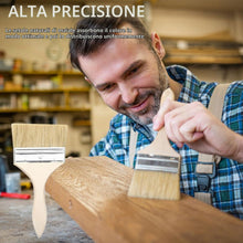 Carica l'immagine nel visualizzatore di Gallery, 20 Pezzi Set Pennelli Piatti 1-5 Pollici Manico Legno
