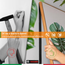 Carica l'immagine nel visualizzatore di Gallery, Stretch Biadesivo Extra Forte Nero Largo 11cm x 2m Adesivo Forte per Tessuto Zanzariere Divani Articoli per Tappezzieri 