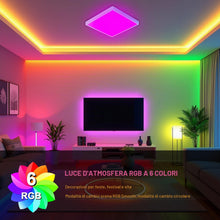 Carica l'immagine nel visualizzatore di Gallery, DELIPOP LED Plafoniera Dimmerabile con Telecomando, 24W 3000-6500K RGB