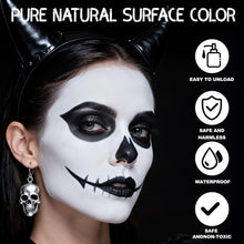 Carica l&#39;immagine nel visualizzatore di Gallery, Halloween Trucco Bianco e Nero, 50g x 2Pezzi Pittura del Viso Corpo, Trucca Bimbi Viso, Truccabimbi, Impermeabile e di Lunga Durata, Adatto per il Trucco Teatrale, Halloween, Carnevale