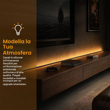 Carica l'immagine nel visualizzatore di Gallery, Striscia LED da 5 m: striscia LED in silicone altamente traslucido, 12 x 12 mm, illuminazione frontale nera, flessibile,