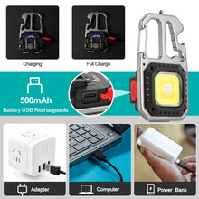 Carica l'immagine nel visualizzatore di Gallery, Czemo Mini Luce da Lavoro Ricaricabile 800 Lumen LED Lampade di Ispezione Portatile Mini Torcia Portachiavi Luce di Emer
