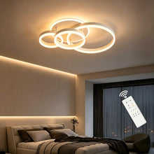 Carica l'immagine nel visualizzatore di Gallery, LED Ceiling Light, 48W Dimmbar Ceiling Light, Lampada Moderna Soggiorno 61cm 4 Anelli LED Lampade a Soffitto, Lampada a 