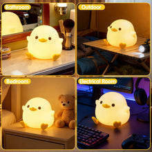 Carica l'immagine nel visualizzatore di Gallery, Luce Notturna Bambini, Simpatica Lampada da Comodino per Animali, Luce Notturna a Forma LED Ricaricabile di Anatra, luci