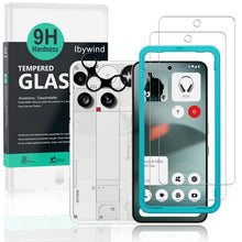 Carica l'immagine nel visualizzatore di Gallery, Ibywind Vetro Temperato per Nothing Phone (3) 5G,2 Pezzi Durezza 9H PellicolaProtettiva con Protezione Fotocamera,Facile