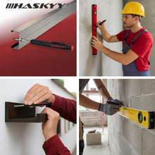 Carica l'immagine nel visualizzatore di Gallery, HASKYY Set di matite da falegname per segnare fori profondi, include mine e temperamatite, matita per legno, metallo, pi
