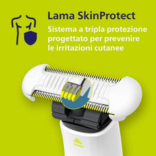 Carica l'immagine nel visualizzatore di Gallery, Philips OneBlade Intimate, cura intima, rifinitura e rasatura con protezione extra della pelle, Rasatura precisa e confortevole - senza radere completamente a zero, modello QP1924/30