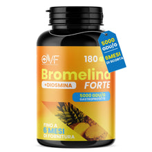 Carica l'immagine nel visualizzatore di Gallery, OVF Bromelina Forte 180cps | Integratore Bromelina 5000 GDU | 6 Mesi di Fornitura | Integratore Naturale di Ananas Formu