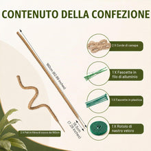 Carica l'immagine nel visualizzatore di Gallery, Tutore per Piante Rampicanti 2x 160 cm - Palo di Muschio Pieghevole in Cocco con Anima in Alluminio, Supporto Modellabil