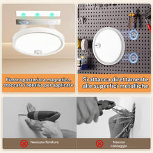 Carica l'immagine nel visualizzatore di Gallery, Lampada da soffitto a batteria con sensore di movimento, lampada da soffitto LED wireless per interni, dimmerabile con b