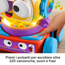 Carica l&#39;immagine nel visualizzatore di Gallery, Fisher-Price - Tino Robottino 4-in-1, Bambini Giocatolo Educativo con Tecnologia Smart Stages con Oltre 120 Suoni, Edizione Italiana, Giocattolo per Bambini 6+ Mesi HDJ16